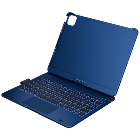 Etui Typecase Flexbook Touch z klawiaturą do iPad Air 11" 2024/2025 błękitny pacyfik