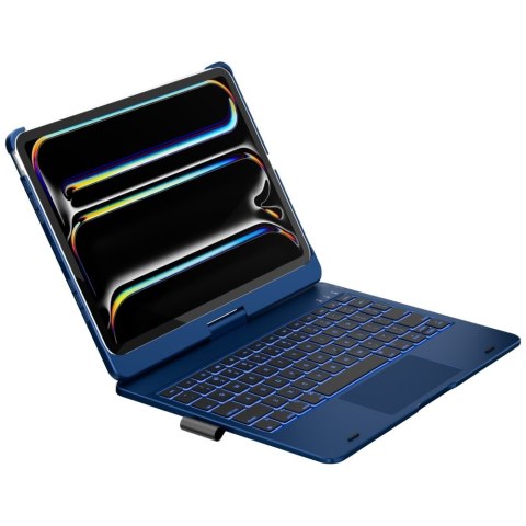 Etui Typecase Flexbook Touch z klawiaturą do iPad Air 11" 2024/2025 błękitny pacyfik