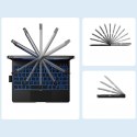 Etui Typecase Flexbook Touch z klawiaturą do iPad Air 11" 2024/2025 błękitny pacyfik