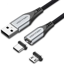 Kabel USB Vention CQMHD Szary 50 cm