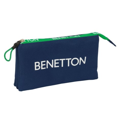 Piórnik Benetton Green Granatowy 22 x 12 x 3 cm