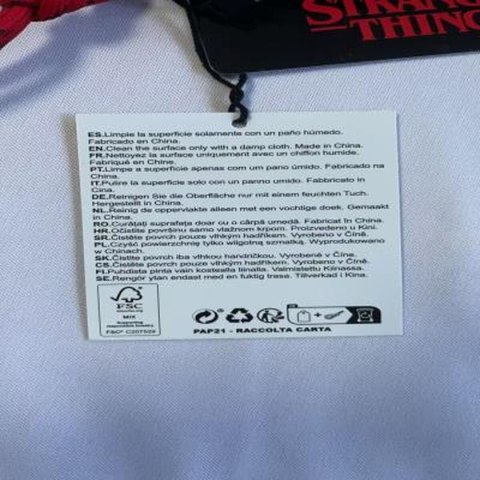 Torba podróżna Stranger Things black 21 x 16,5 x 5 cm