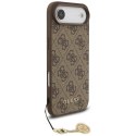 Etui Guess 4G Charms Collection MagSafe do iPhone Air brązowy