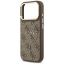 Etui Guess 4G PU Classic Logo MagSafe do iPhone 17 Pro brązowy