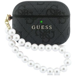 Etui Guess 4G Pearl Strap do AirPods Pro 3 czarny