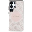 Etui Guess 4G Round Patch Classic Logo MagSafe do Samsung Galaxy S25 Ultra różowy