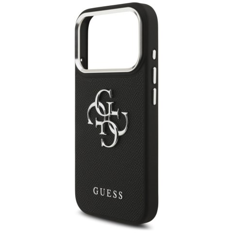 Etui Guess Grained Big 4G Classic Logo do iPhone 17 Pro czarny