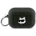 Etui Karl Lagerfeld Monogram Choupette Head do AirPods Pro 3 czarny
