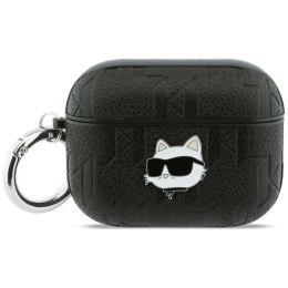 Etui Karl Lagerfeld Monogram Choupette Head do AirPods Pro 3 czarny