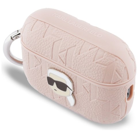 Etui Karl Lagerfeld Monogram Karl Head do AirPods Pro 3 różowy