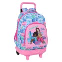Torba szkolna z kółkami Barbie Wielokolorowy 33 x 45 x 22 cm