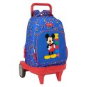 Torba szkolna z kółkami Mickey Mouse Clubhouse Today Niebieski 33 x 45 x 22 cm