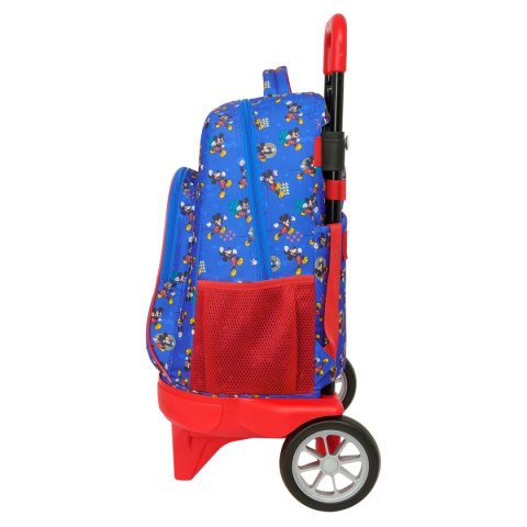 Torba szkolna z kółkami Mickey Mouse Clubhouse Today Niebieski 33 x 45 x 22 cm