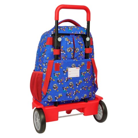 Torba szkolna z kółkami Mickey Mouse Clubhouse Today Niebieski 33 x 45 x 22 cm