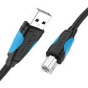 Kabel do drukarki USB-A do USB-B Vention 480Mbps 5m czarny