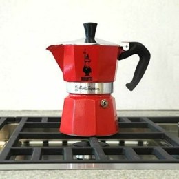 Włoska Kafeterka Bialetti MOKA RED 3 Šálky Czerwony Aluminium