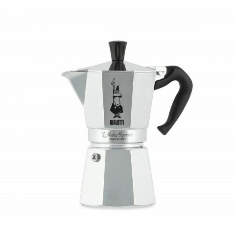 Włoska Kafeterka Bialetti MOKA Srebrzysty Aluminium 6 Kubki