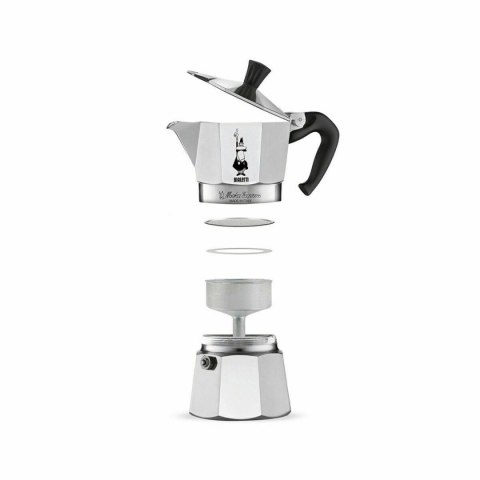 Włoska Kafeterka Bialetti MOKA Srebrzysty Aluminium 6 Kubki