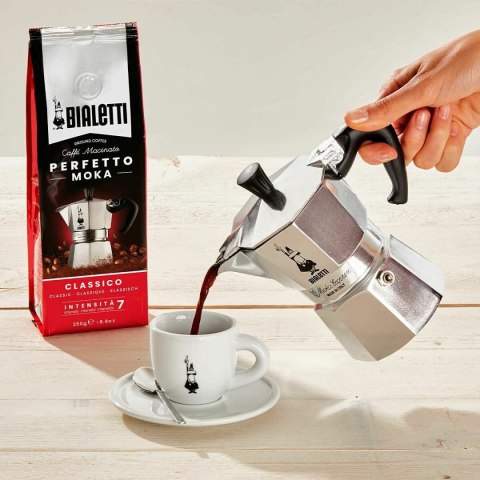 Włoska Kafeterka Bialetti MOKA Srebrzysty Metal Stal nierdzewna Aluminium 1 L