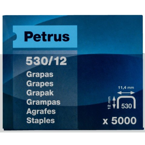 Zszywki Petrus 530/12 (5000 Sztuk)