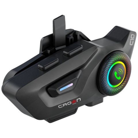 Interkom motocyklowy Crown C10 Bluetooth 5.3 czarny