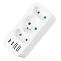 MACLEAN GNIAZDKO PRĄDOWE X3 + 4XUSB, ROZGAŁĘŹNIK Z 3 GNIAZDAMI, 2XUSB A, 2XUSB C PD 20W, 1X16A + 2X6A MCE248 F/W