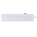 MACLEAN LISTWA ZASILAJĄCA, PRZEDŁUŻACZ 4 GNIAZDA + 3XUSB, 110-240V AC 50/60HZ, 2.1A MAX 2500W, 3M, BIAŁA MCE393 W