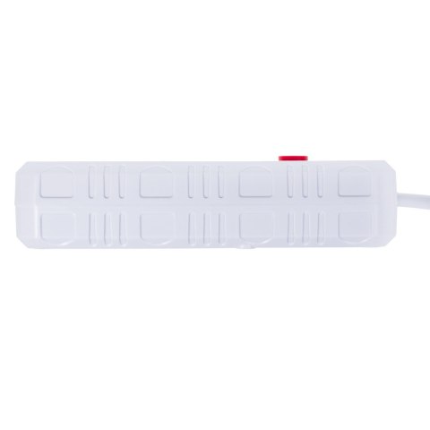 MACLEAN LISTWA ZASILAJĄCA, PRZEDŁUŻACZ 4 GNIAZDA + 3XUSB, 110-240V AC 50/60HZ, 2.1A MAX 2500W, 3M, BIAŁA MCE393 W