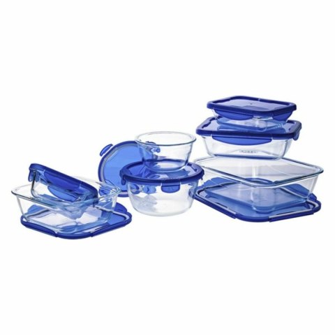 Set Pojemników na Lunch Pyrex Cook & Go Niebieski Przezroczysty