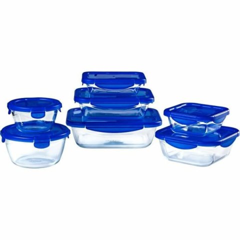 Set Pojemników na Lunch Pyrex Cook & Go Niebieski Przezroczysty