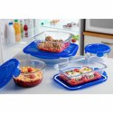 Set Pojemników na Lunch Pyrex Cook & Go Niebieski Przezroczysty