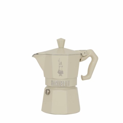 Włoska Kafeterka Bialetti MOKA EXCLUSIVE Krem Aluminium 3 Šálky