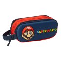 Piórnik Podwójny Super Mario Czerwony Granatowy 21 x 8 x 6 cm