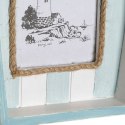 Ramka na Zdjęcia DKD Home Decor 8424001731435 Barco Niebieski Biały Drewno MDF Śródziemnomorski (2 Sztuk)