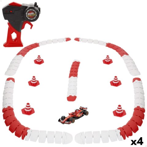 Samochód Sterowany Radiowo Audi F1 2024 FERRARI SF-24 Czarny Czerwony (4 Sztuk)