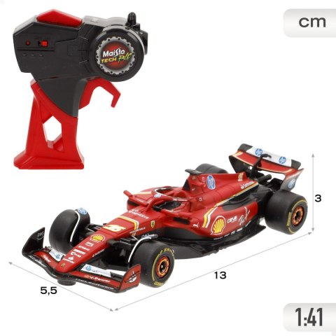Samochód Sterowany Radiowo Audi F1 2024 FERRARI SF-24 Czarny Czerwony (4 Sztuk)