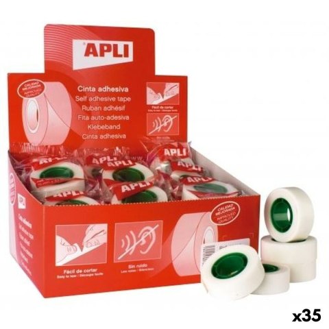 Taśma przylepna Apli Przezroczysty 19 mm x 33 m (35 Sztuk)