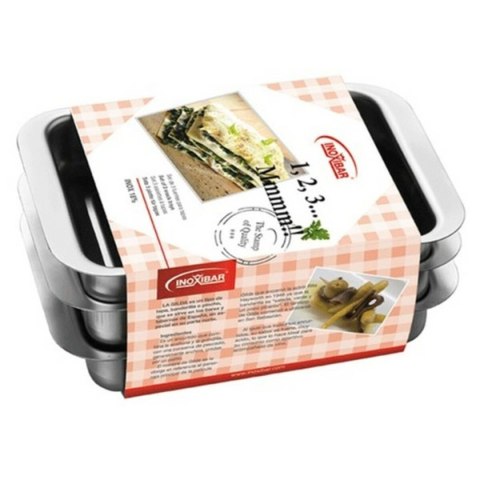 Forma do pieczenia Inoxibar Stal 18 x 13 cm (3 Sztuk)
