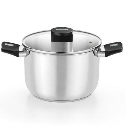 Garnek z Pokrywką Monix M240220 Czarny Ø 20 cm (1 Sztuk)