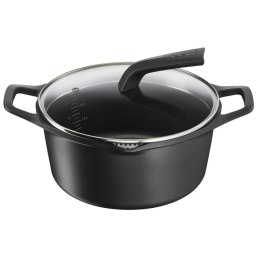 Garnek z Pokrywką Tefal E2494644 Czarny Ø 24 cm