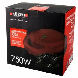 Maszynka do Kanapek Küken 33790 Czerwony 750 W
