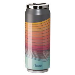 Termos podróżny Inoxibar 61261 RED WAVES Czerwony 280 ml