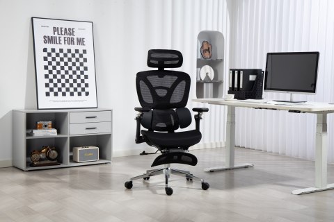 Activejet Fotel biurowy Ergonomiczny YK848 czarny