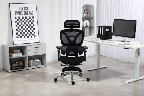 Activejet Fotel biurowy Ergonomiczny YK848 czarny