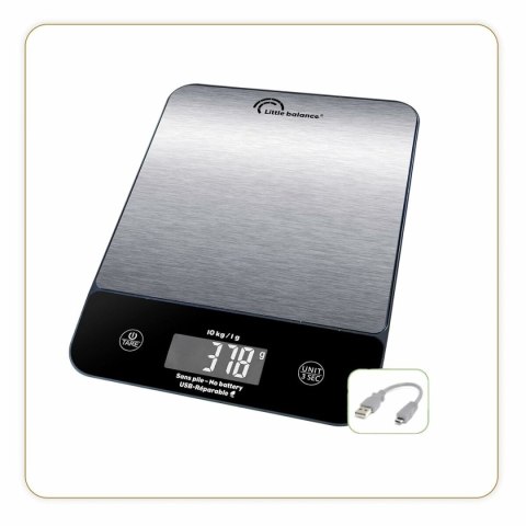 Kuchennej wagi Little Balance 10 kg Srebrzysty 23,8 x 17,3 cm