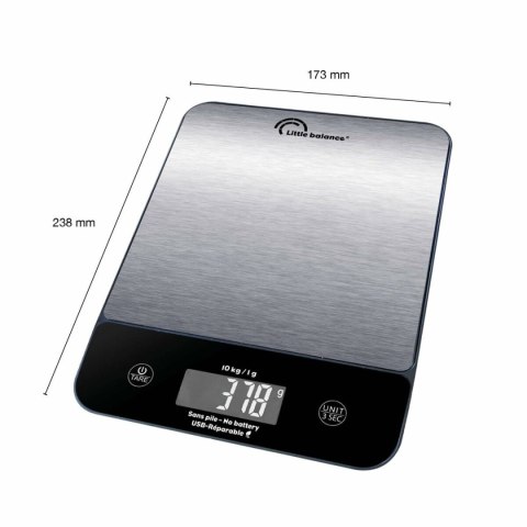 Kuchennej wagi Little Balance 10 kg Srebrzysty 23,8 x 17,3 cm