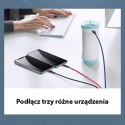 USAMS Kabel pleciony U26 3w1 0.35m 2AFast Charge (lightning/microUSB/USB-C) SJ410USB01 (US-SJ410)