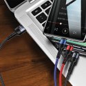 USAMS Kabel pleciony U26 3w1 0.35m 2AFast Charge (lightning/microUSB/USB-C) SJ410USB01 (US-SJ410)