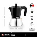 Włoska Kafeterka BRA INOX BLACK 9T Czarny 470 ml