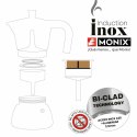 Włoska Kafeterka BRA INOX BLACK 9T Czarny 470 ml